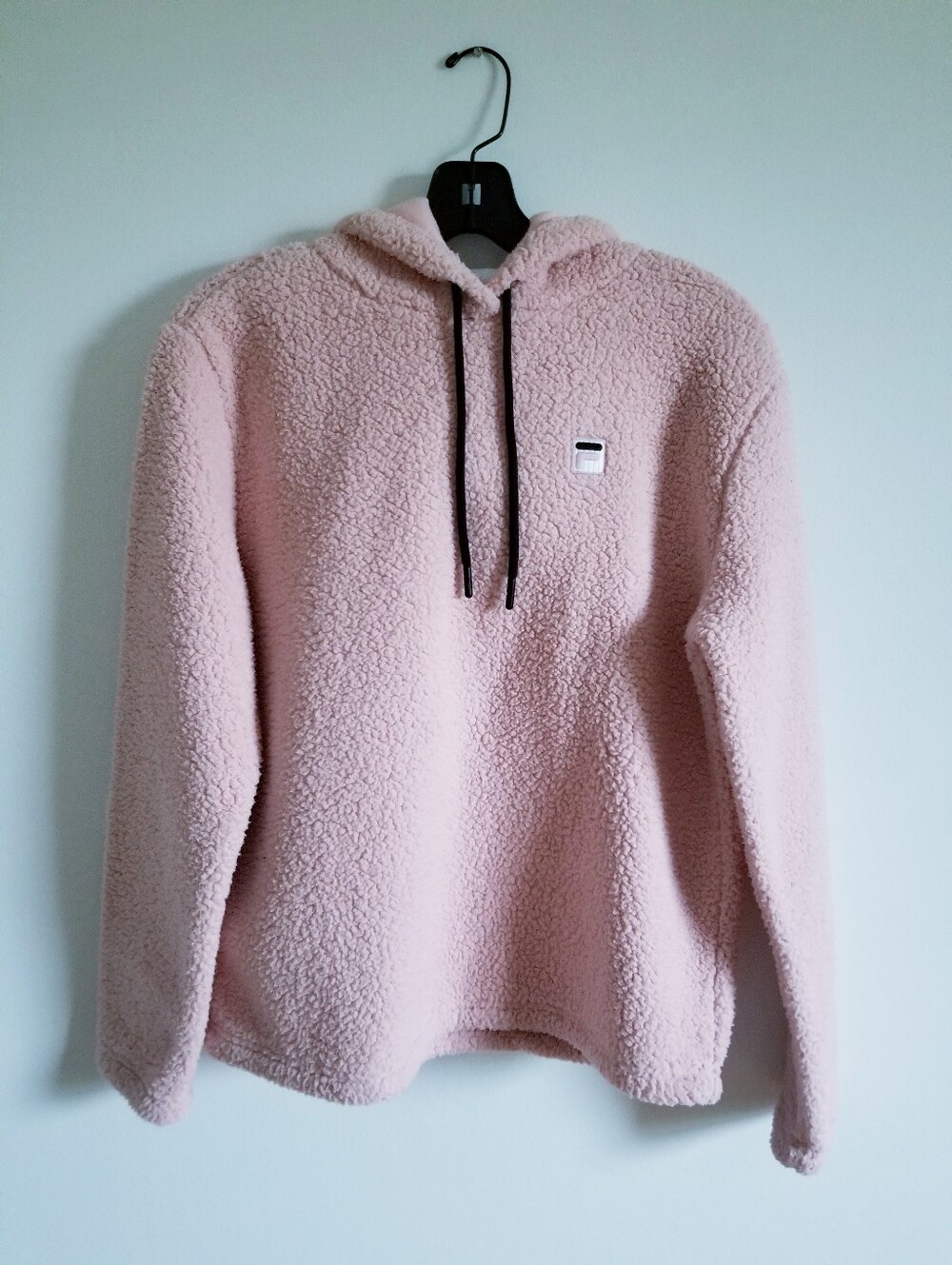 Fila Women's Light Pink Sherpa Crewneck Hoodie